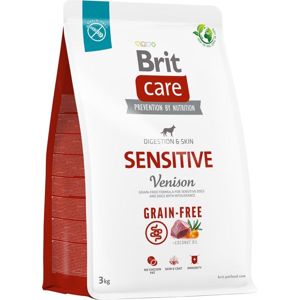 Brit Care Dog Senza Cereali Con Carne Di Selvaggina Sensitive 3 Kg-image
