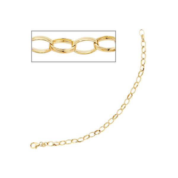 Goldarmband Jobo "Bettelarmband FüR Charms", Gelbgold 333, ArmbäNder, Damen, 19Cm, Gelbgold 333, Goldarmband, 333 Gold 19 Cm-image