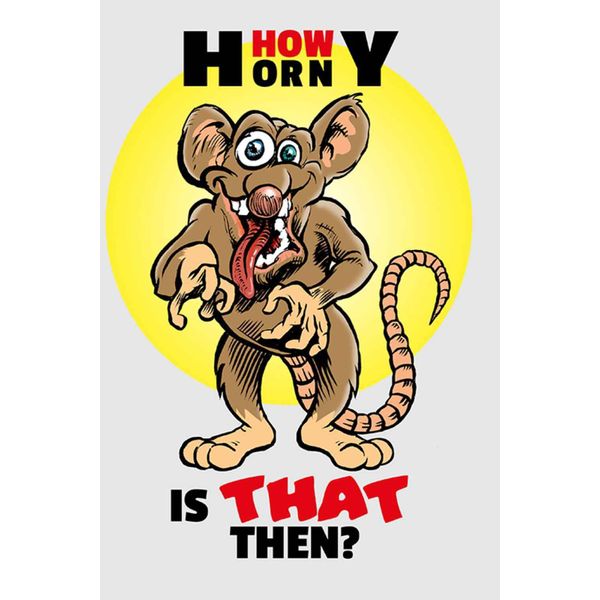 Vianmo Insegna In Legno 30X20 Cm How Horny Is That Then Maus-image