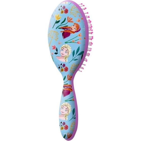 Kids Euroswan | Spazzola Per Capelli Per Bambini - Motivo La Regina Dei Ghiacci - Colorata - Cura Delicata Dei Capelli - 100 G-image