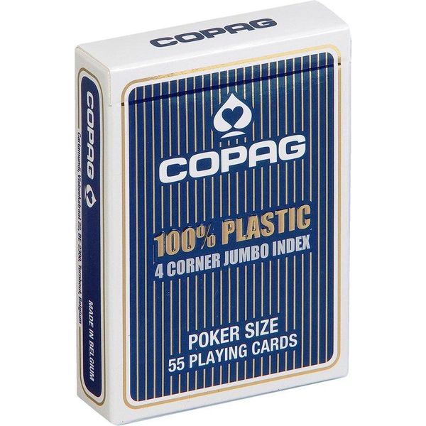 Copag® Poker Di Plastica Jumbo Index Blau-image