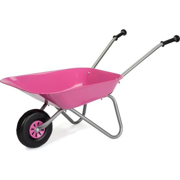Rolly Toys Carriola Per Bambini Carriola In Metallo Rosa, Carriola Da Giardino, Ragazze-image