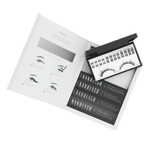 Starter Kit Per Extension Ciglia A Grappolo A Fai Da Te Divine Nanolash-image