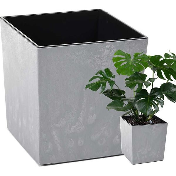 Lamela Spolka Z Organiczona Odpowiedź. Obal Juka Recycled šEdý Beton 300X300 Mm 31 Cm-image