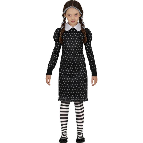 Guirca Costume Da Ragazza Goth 3-4 Anni 3-4 Anni-image