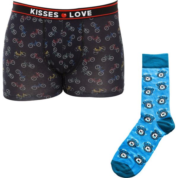 Confezione Regalo Kisses&Love Con Boxer E Calzini Da Uomo KL6000-image