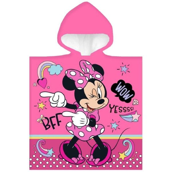 Poncho Da Spiaggia Per Bambine - Asciugamano Con Cappuccio Minnie Mouse-image