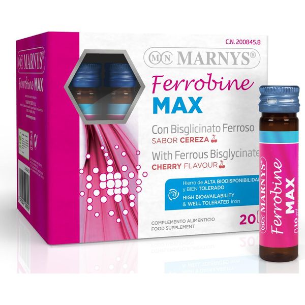 Marnys® Ferrobine Max - Integratore Di Ferro Liquido Ad Alta Biodisponibilità 20 X 10 Ml-image