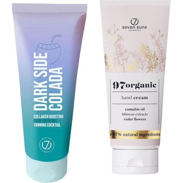 Cocktail Abbronzante Al Collagene 7Suns Dark Side Colada 100 Ml + Crema Per Le Mani 75 Ml In Omaggio-image