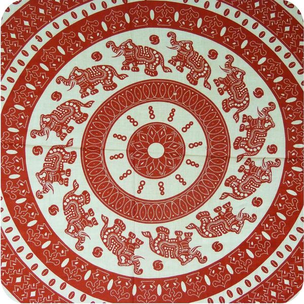 Sarong Pareo Gonna Avvolgente Telo Mare Stola Scialle Sciarpa Costume Da Bagno 140X120 Cm, Rosso-image