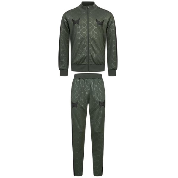 Tuta Uomo Regular Fit Punkass Track Olive/Black L Tapout-image