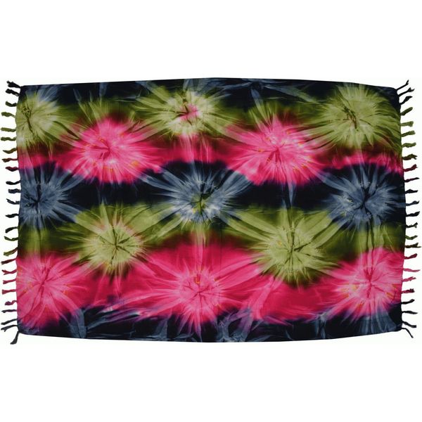 Sarong Pareo Gonna Avvolgente Telo Mare Stola Scialle Sciarpa Costume Da Bagno 140X120 Cm, Colorato-image