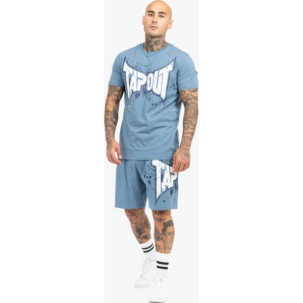 Herren T-Shirt & Shorts Set Normale Passform Dunlab Pigeon Blue/White/Navy S Tapout-image