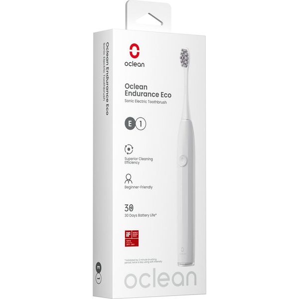 Oclean Endurance Eco Spazzolino Elettrico Bianco 2 Modalità Timer IPX7-image