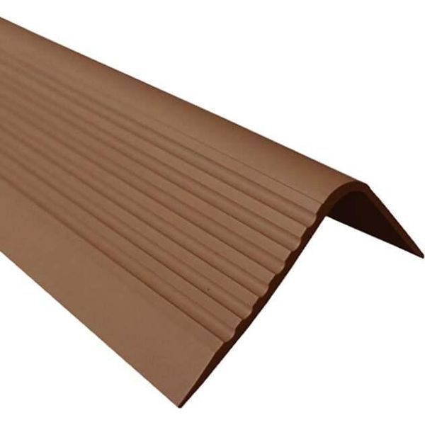Quest Binario Per Scale 70X40 Mm, 1,5 M Rgpd Pvc, Bordo Antiscivolo Per Scale, Profilo Per Scale, Protezione Per Scale, Bronzo-image
