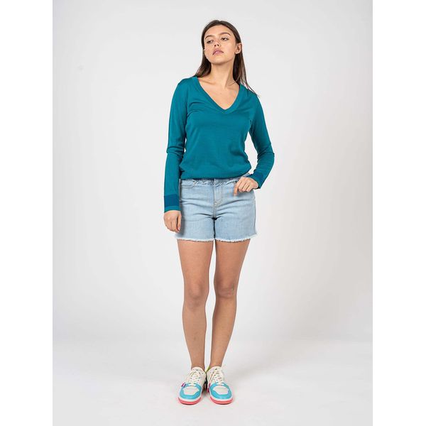 Pinko Pantaloncini "Bradford"" - V10XD A0DD - Blu- Taglia: 38(EU)"-image