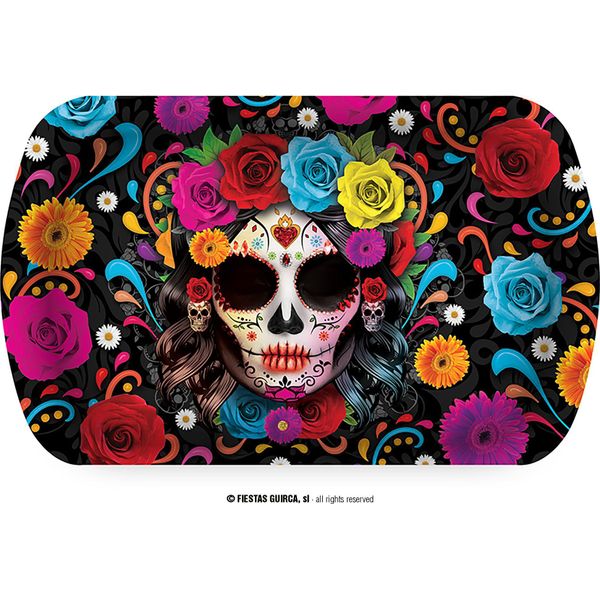 Halloween Cemetery Decoration Undead Bowl Horror Skull Spooky Design Party Item Dark Atmosphere Sparkling Mystical Element, Colore: Multicolore-image