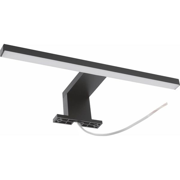 Lampada Specchio Led 40 Cm Per Bagno, IP44, 4000K Luce Neutra, Lampada Da Parete 230V, 250Lm, Nero, Lampada Specchio Bagno Led Moderna-image