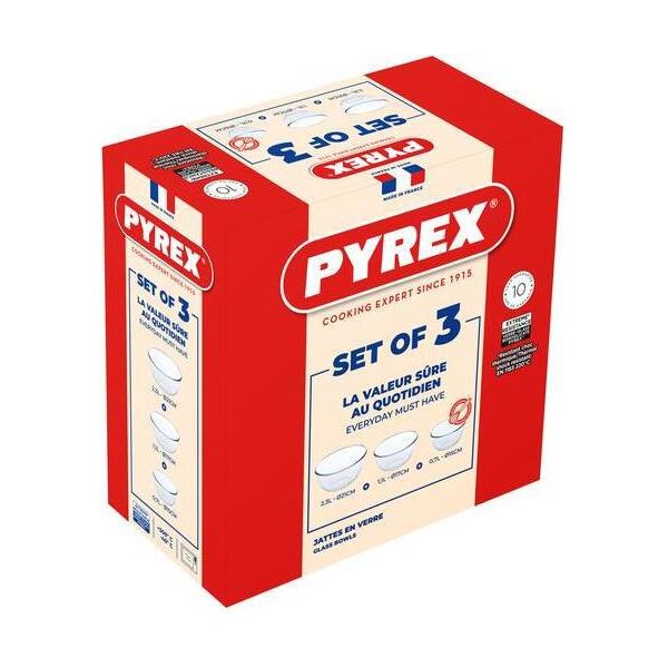 Ciotole 3 Set 0,5 L 14 Cm, 1,0 L 17 Cm, 2,0 L 21 Cm-image