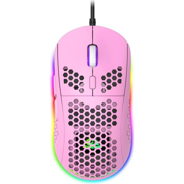 Mouse Da Gioco, 6 Pulsanti Programmabili, 6 Modalità Di Retroilluminazione Rgb E 6400 Dpi Regolabili, Cavo Usb, Plug & Play, Compatibile Con Windows, Mac-image