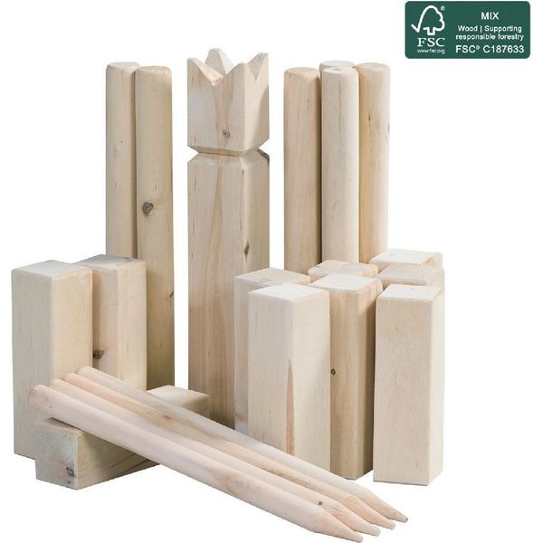 Outdoor Play Houten Kubb Game + Draagtas-image