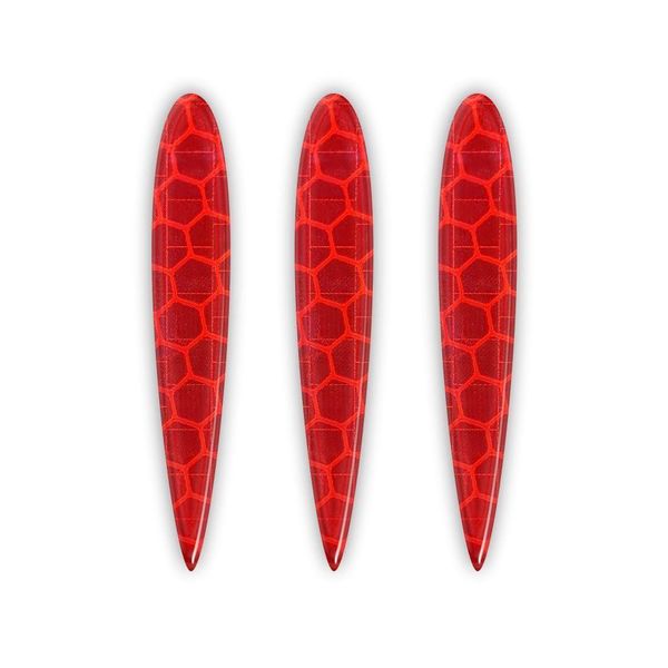 Adesivi 3D Riflettenti Per Moto Arrows Red 3 Pezzi-image