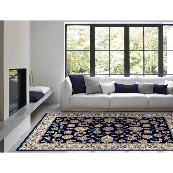 Tappeto Babil 160X230 Cm Navy Cream | Galleriafarah1970-image