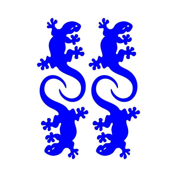 Adesivo Adesivo Riflettente Gecko Blu-image