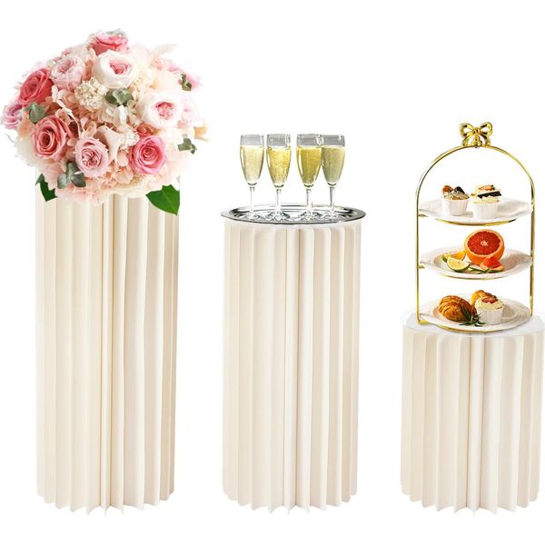 Set Di Portafiori, Design Estetico, Alta Capacità Di Carico, Bianco, M-image