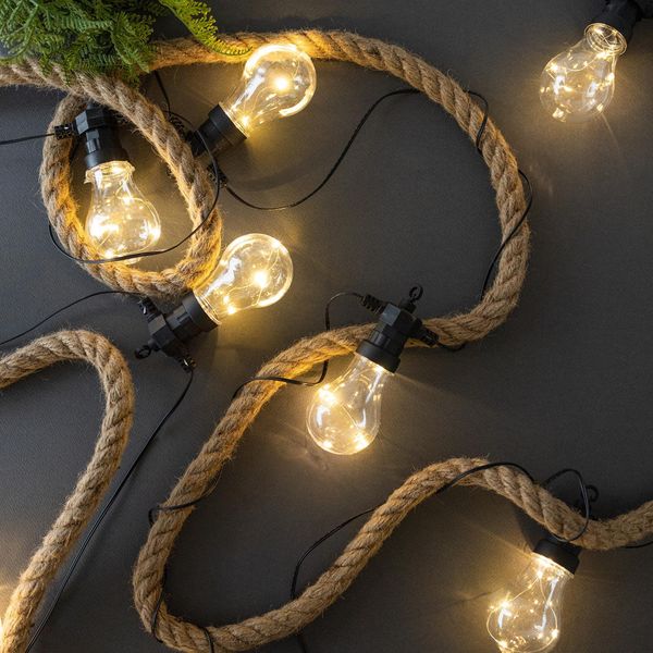 Creative Deco Corda Di Iuta 45M | Spessore 20Mm | Spago Forte Durevole | Naturale, Spago Per Decorazioni Fai Da Te, Giardinaggio, Tiragraffi Per Gatti-image