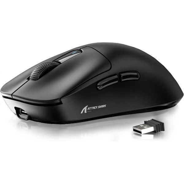 49G Mouse Da Gioco Ultraleggero, Sensore Pixart PAW3395, BT/2.4G Wireless/Wired Mouse, 26000 Dpi, Batteria Da 200 Ore, Mouse Da Ufficio Per Win11/Xbox/Ps/Mac-image