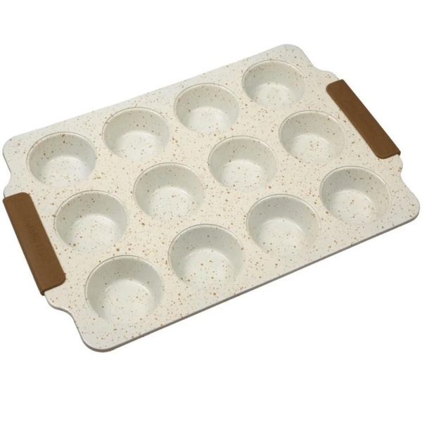 Scatola Per Muffin Royalty Line RL-MFN12 - Teglia Con Rivestimento In Marmo, 12 Pezzi-image