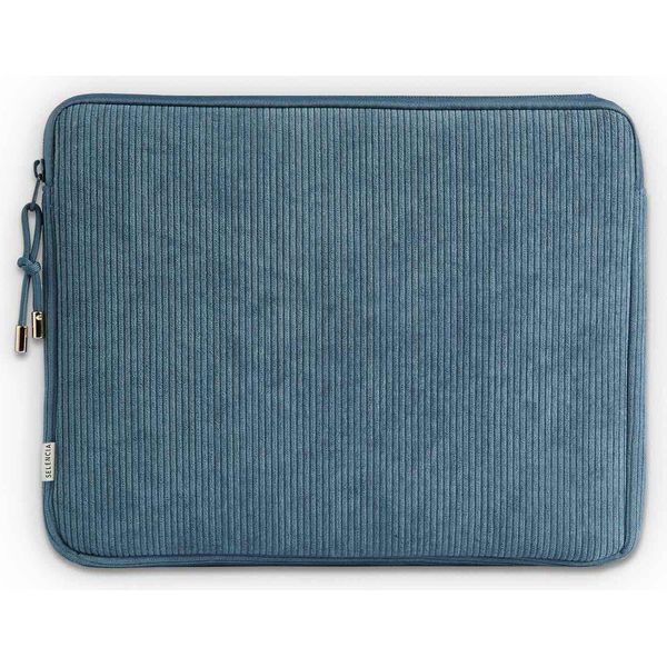 Selencia Cord Laptop Sleeve 13-14 Pollici - Custodia Per Computer Portatile - Blu Ardesia-image
