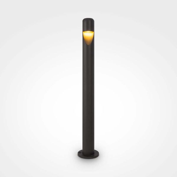 Lampada Da Terra A Led, Luce Per Esterni, Metallo, Grafite, H 60 Cm-image