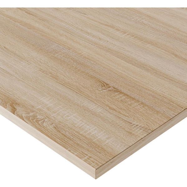 Kolm Piano Laminato In Rovere Sonoma 90 X 90 Cm Per Scrivania, Tavolo, Tavolino-image