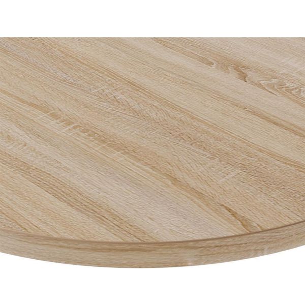 Kolm Piano Laminato Rovere Sonoma Rotondo Diametro 90 Cm Per Scrivania, Tavolo, Tavolino-image