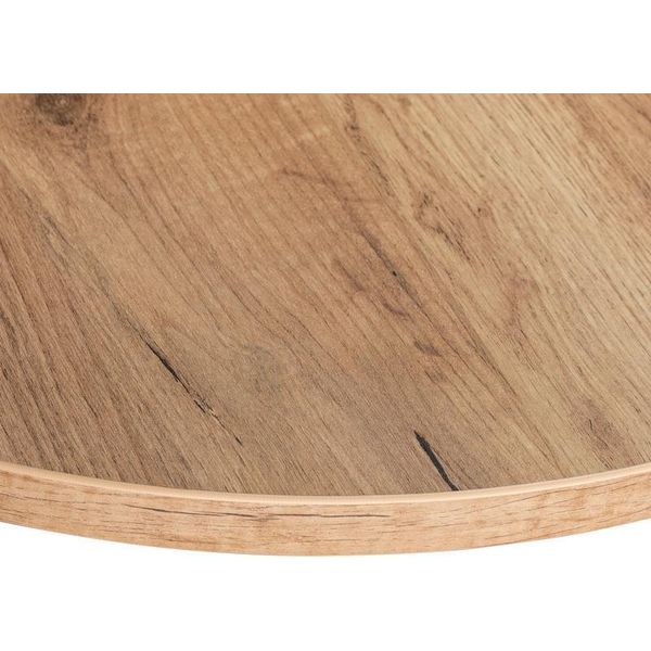 Kolm Piano Laminato In Rovere Craft Rotondo, Diametro 68 Cm, Per Scrivania, Tavolo, Tavolino-image