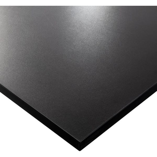 Kolm Piano Laminato Nero 68 X 68 Cm Per Scrivania, Tavolo, Tavolino-image