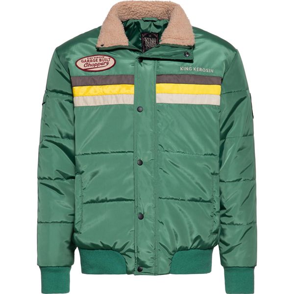 King Kerosin Giacca Invernale Uomo Choppers Puffer Jacket Verde L-image
