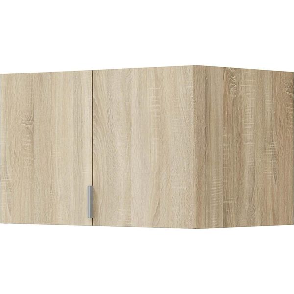Dmora Armadio Multiuso 2 Ante Farmington 51X49H Cm Marrone Rovere, 2 Ante Un Vano-image