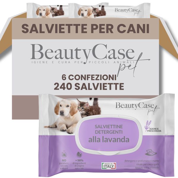 Salviette Detergenti Animali Alla Lavanda Fiorita - 240Pz-image