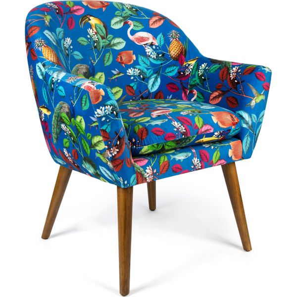 Poltrona Excelsa Rhapsody In Poliestere E Multistrato 70,5X65X83 Cm Multicolore-image