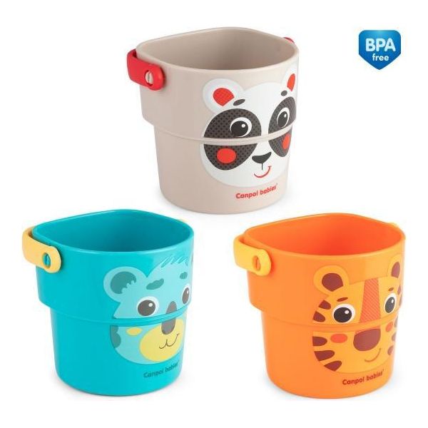 Canpol Babies Hello Little Coppe Da Bagno 3 Pz-image