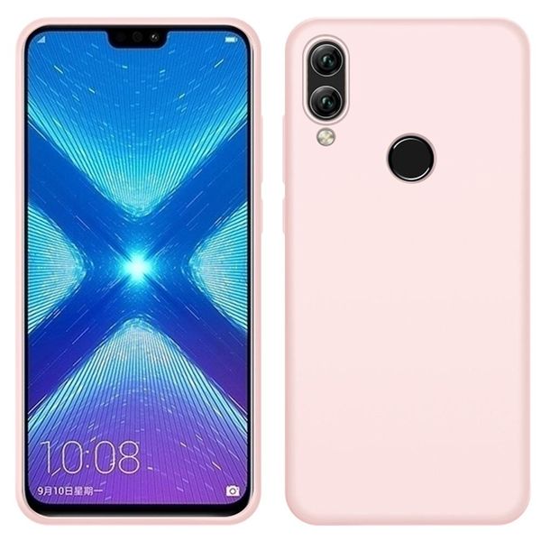 Custodia Huawei Honor 8X, Custodia Protettiva In Silicone Liquido Antiurto E Antigraffio Per Huawei Honor 8X Rosa-image