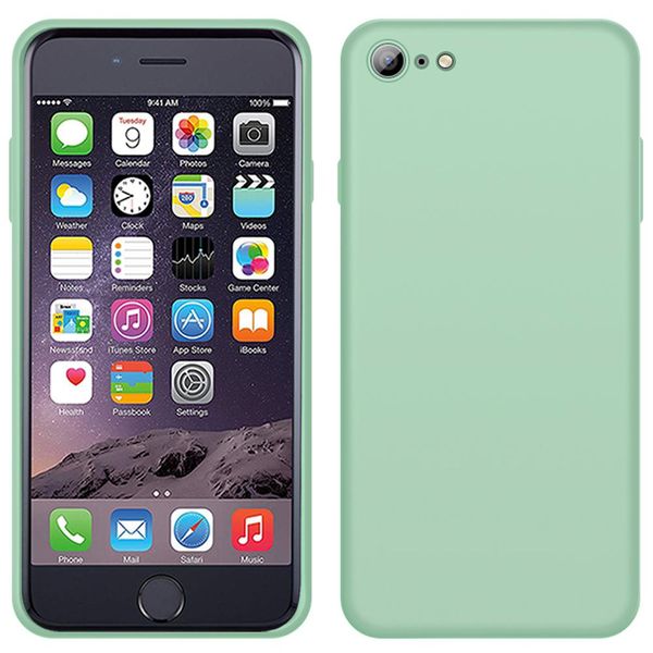 Custodia Iphone 6S Plus, Custodia Protettiva In Silicone Liquido Resistente Agli Urti E Ai Graffi Per Iphone 6 Plus / 6S Plus Verde-image
