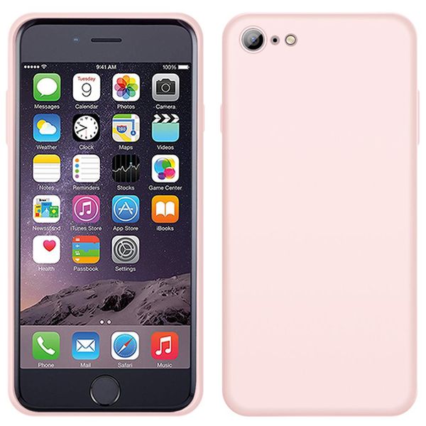 Custodia Per Iphone 6S, Custodia Protettiva In Silicone Liquido Resistente Agli Urti E Ai Graffi Per Iphone 6 / 6S Rosa-image