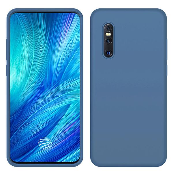 Custodia Vivo X27, Custodia Protettiva In Silicone Liquido Resistente Agli Urti E Ai Graffi Per Vivo X27 Blu-image