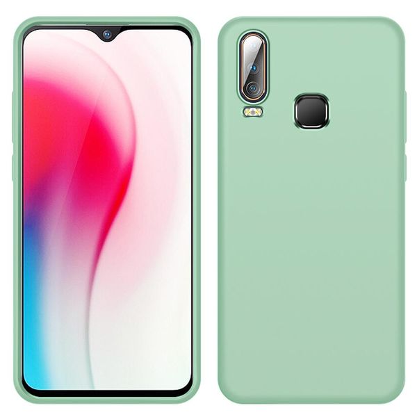 Custodia Per Vivo Y3, Custodia Protettiva In Silicone Liquido Resistente Agli Urti E Ai Graffi Per Vivo Y3 Verde-image