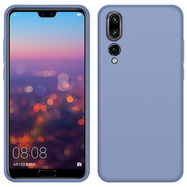 Custodia Huawei P20 Pro, Custodia In Silicone Liquido Resistente Agli Urti E Ai Graffi Per Huawei P20 Pro Grigio-image