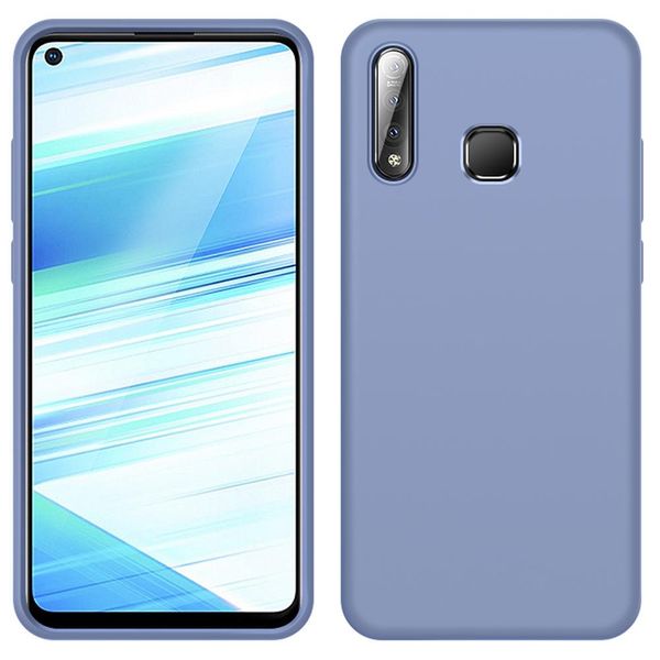 Custodia Vivo Z5X, Custodia Protettiva In Silicone Liquido Resistente Agli Urti E Ai Graffi Per Vivo Z5X Grigio-image